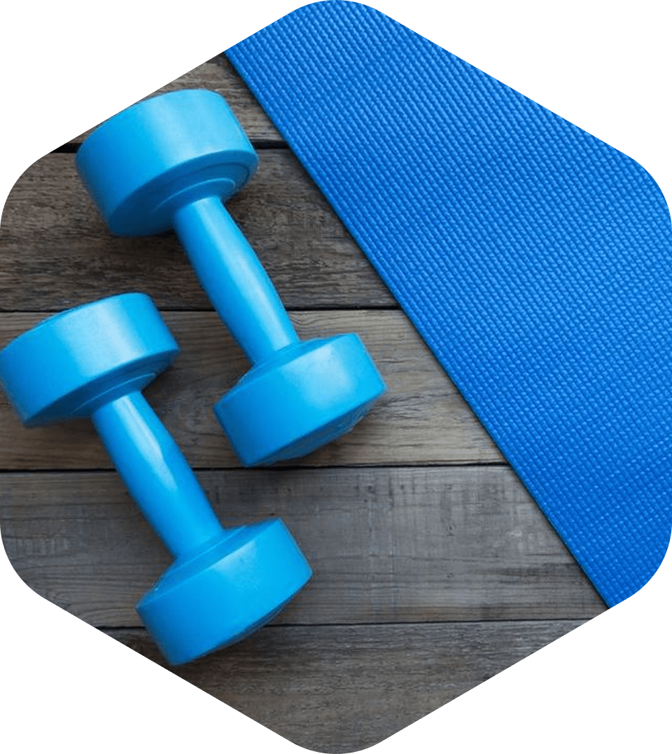 Гантели для фитнес зала