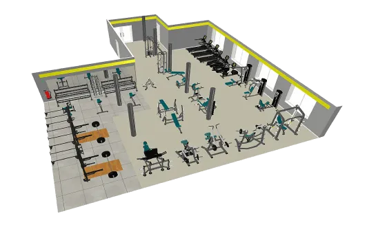 Готовые комплекты тренажеров для спортзала до 200м2