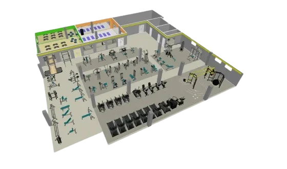 Комплект оборудования для зала до 500м2