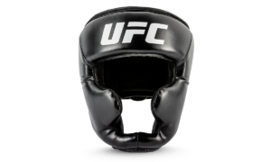 Шлем UFC тренировочный с защитой щек и подбородка Black, размер М
