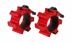 Замок алюминиевый красный для олимпийского грифа (пара) Hasttings Digger HD61D3-R