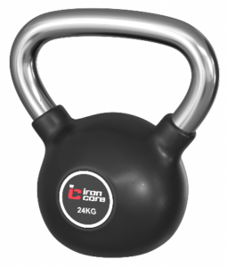 IRON CORE IC1009-24kg Стальная обрезиненная гиря 24 кг