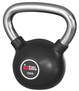 IRON CORE IC1009-12kg Стальная обрезиненная гиря 12 кг