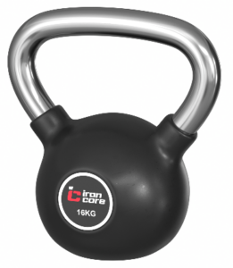IRON CORE IC1009-16kg Стальная обрезиненная гиря 16 кг