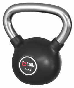 IRON CORE IC1009-28kg Стальная обрезиненная гиря 28 кг