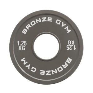 Диск калиброванный BRONZE GYM для пауэрлифтинга серый 1,25 кг
