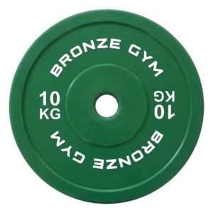 Диск калиброванный BRONZE GYM для пауэрлифтинга зеленый 10 кг