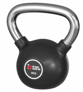 IRON CORE IC1009-6kg Стальная обрезиненная гиря 6 кг