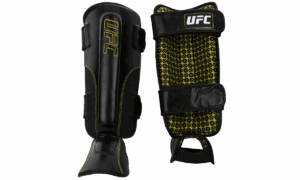 UFC Защита голени на липучках, черная — S/M