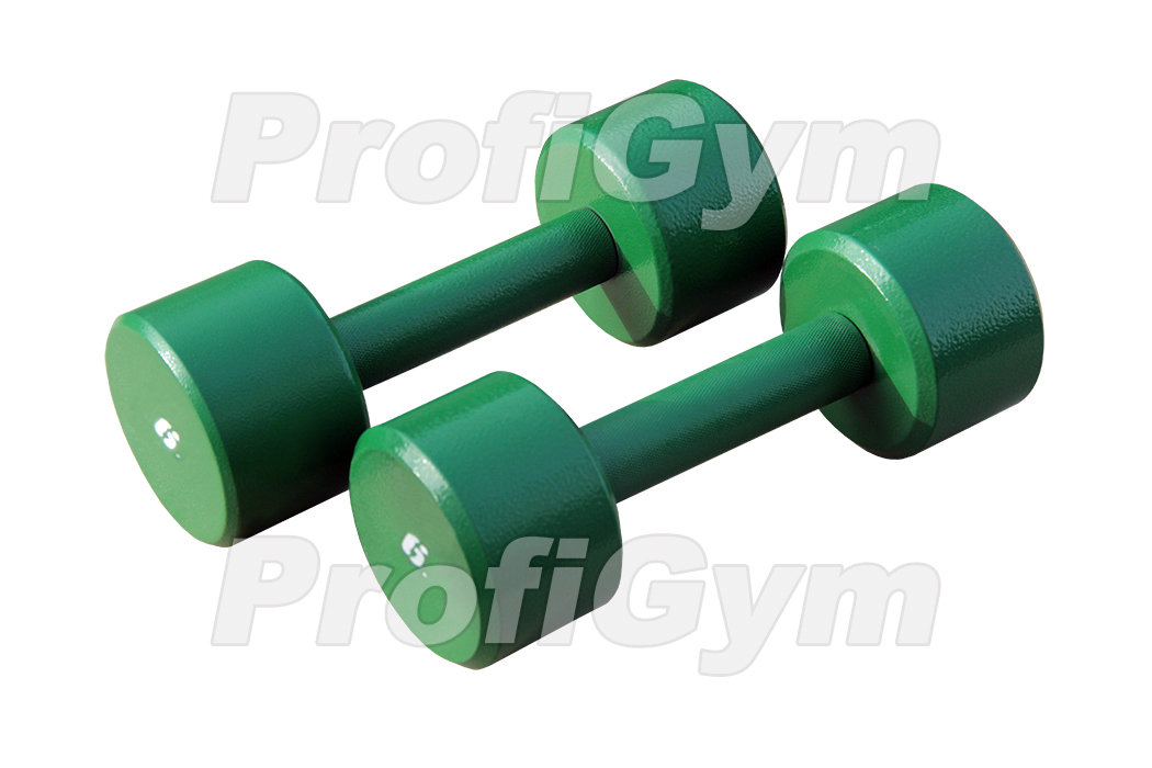 Гантель неразборная с полимерным покрытием(6 кг) ProfiGym ГНП-6