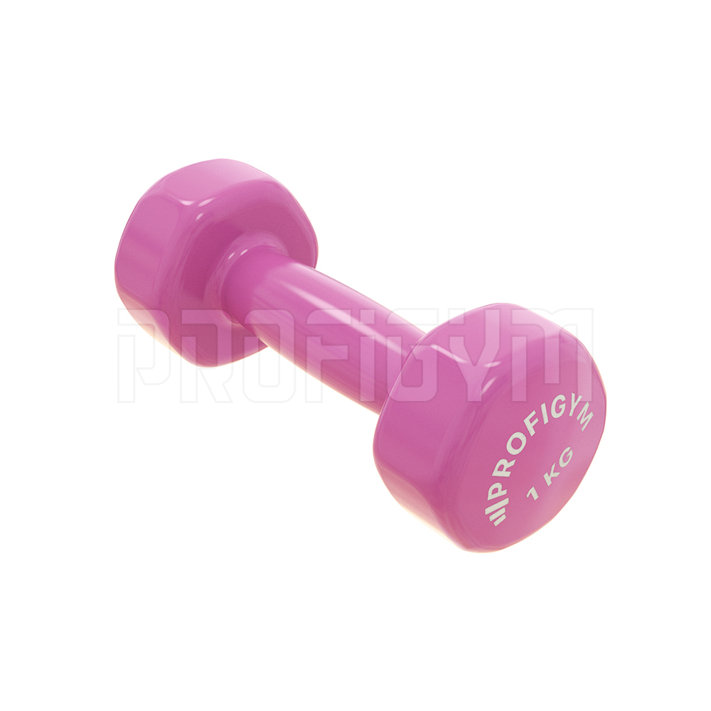 Гантель виниловая ProfiGym 1 кг