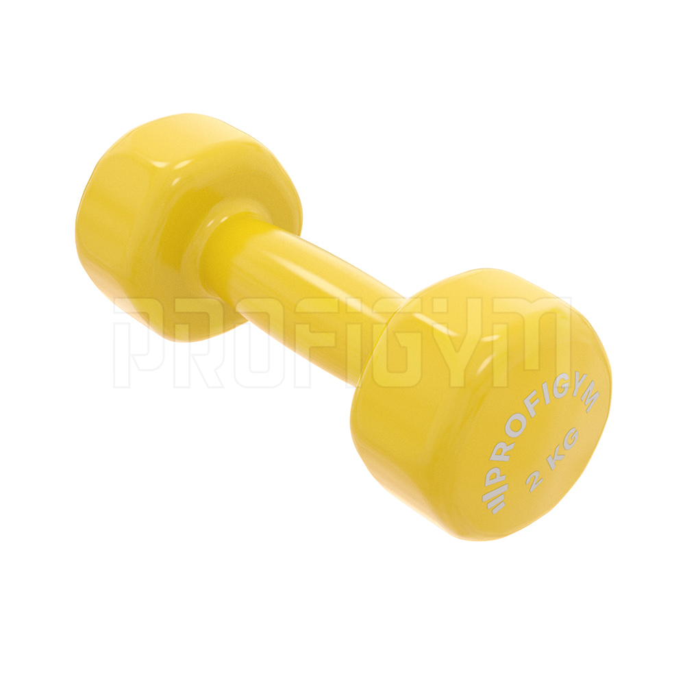 Гантель виниловая ProfiGym 2 кг