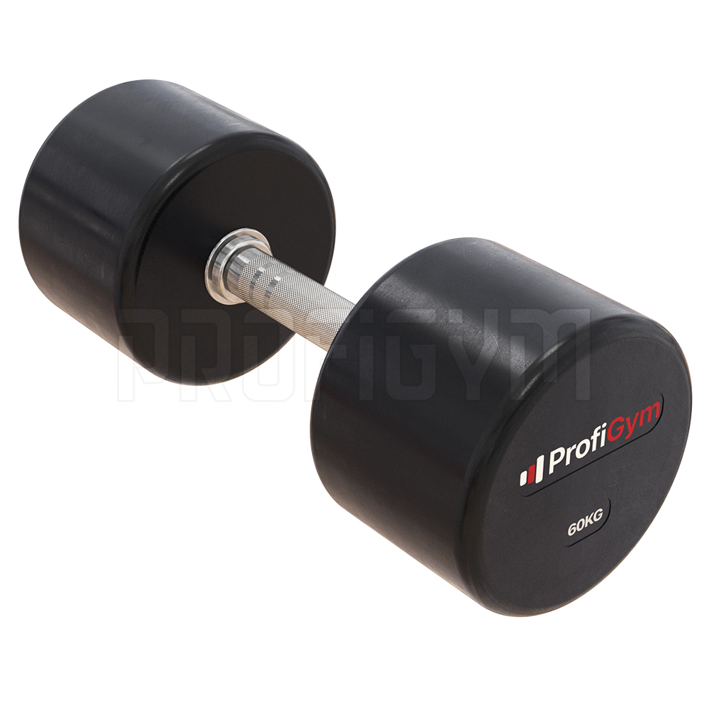 Гантель обрезиненная ProfiGym 60 кг