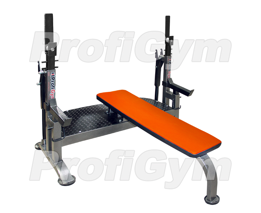 Скамья для жима лежа пауэрлифтинг, домкратная скамья ProfiGym