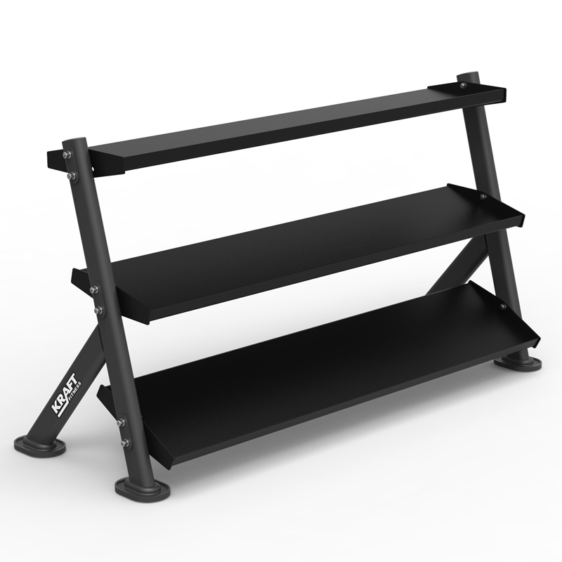 Стойка для хранения гирь и гантелей 3-х ярусная KFTTDRYC серии PRO KRAFT Fitness