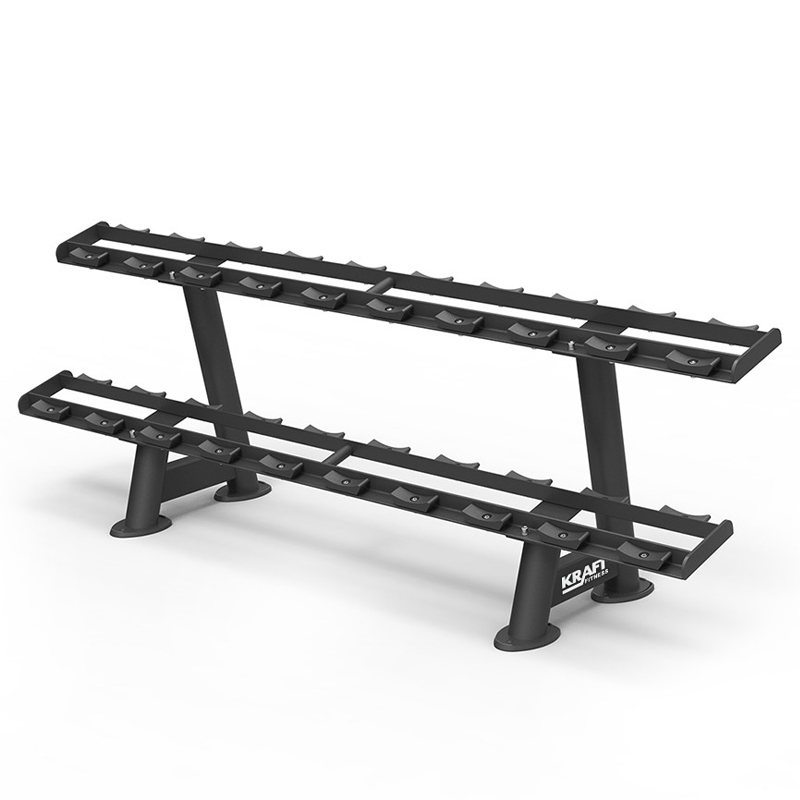Стойка для 10 пар гантелей 2-x ярусная KFTTDRY серии PRO KRAFT Fitness