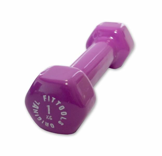 Гантель в виниловой оболочке 1 кг Original FitTools FT-VWB-1