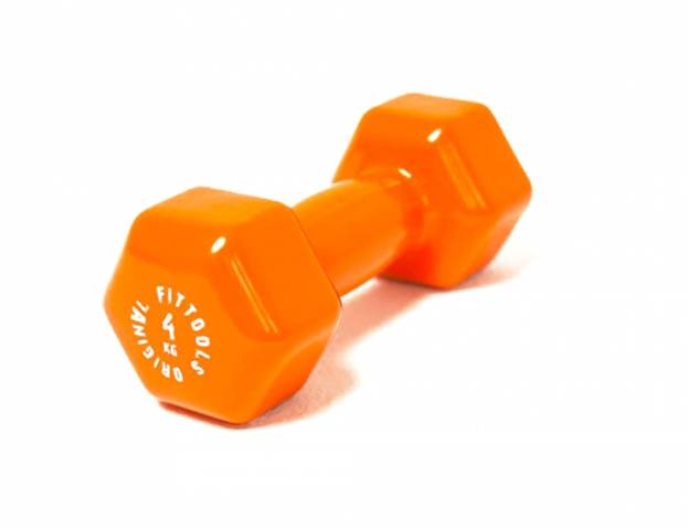 Гантель в виниловой оболочке 4 кг Original FitTools FT-VWB-4