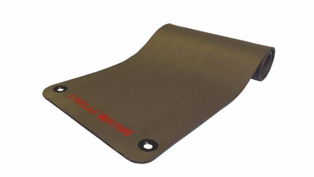 Коврик для аэробики и йоги 12,5 мм NBR серый 1800х610х12,5 мм Original FitTools FT-YGM-125NBR-GRAY
