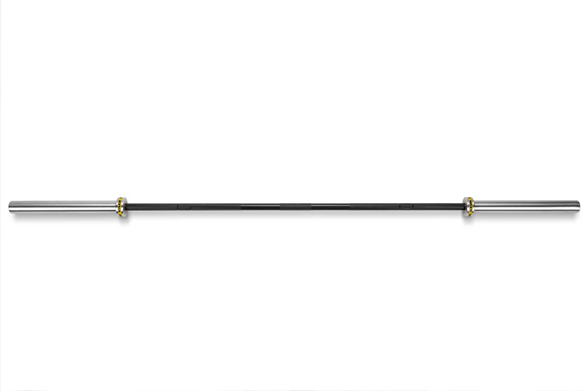 ZVO Premium Olympic 2.2m Bar — 28mm, 900kgs Tested 230K PSI, Brass Bushing, Needle Bearings, Weight: 20kgs Ziva ZVO-HCOB-2990