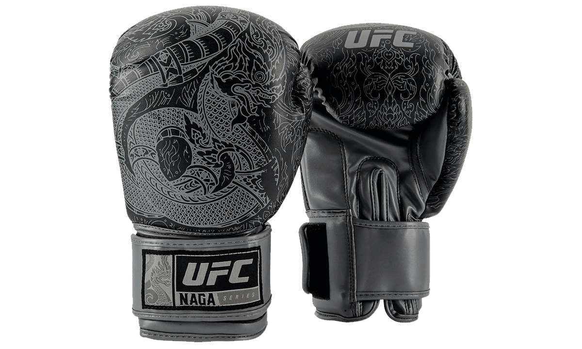 Перчатки для бокса UFC PRO Thai Naga 12 Oz — черные